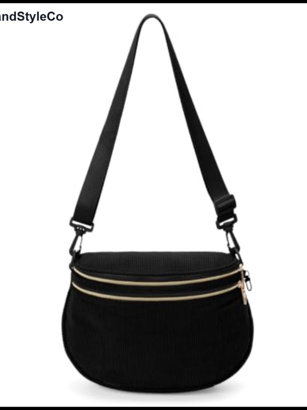 Corduroy Bum Bag Crossbody Fanny Pack Anti-Theft Multi-Pocket